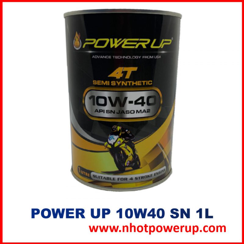 Dầu Nhớt Power up xe máy số 1L 4T 10W-40 SN