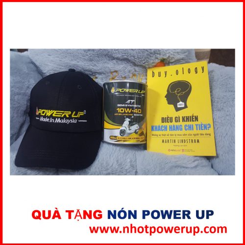 Nón quà tặng dầu nhớt power Up