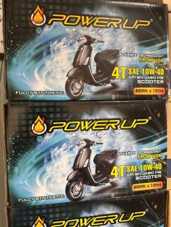 Thùng 12 lon dầu nhớt tổng hợp xe ga Power Up 4T Fully Synthetic SAE 10W-40 nhập khẩu chính hãng