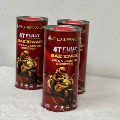 Dầu tổng hợp xe ga POWER UP 4T Fully Synthetic SAE 10W40 API SN JASO MB SCOOTER 0.8L với thiết kế bao bì sang trọng